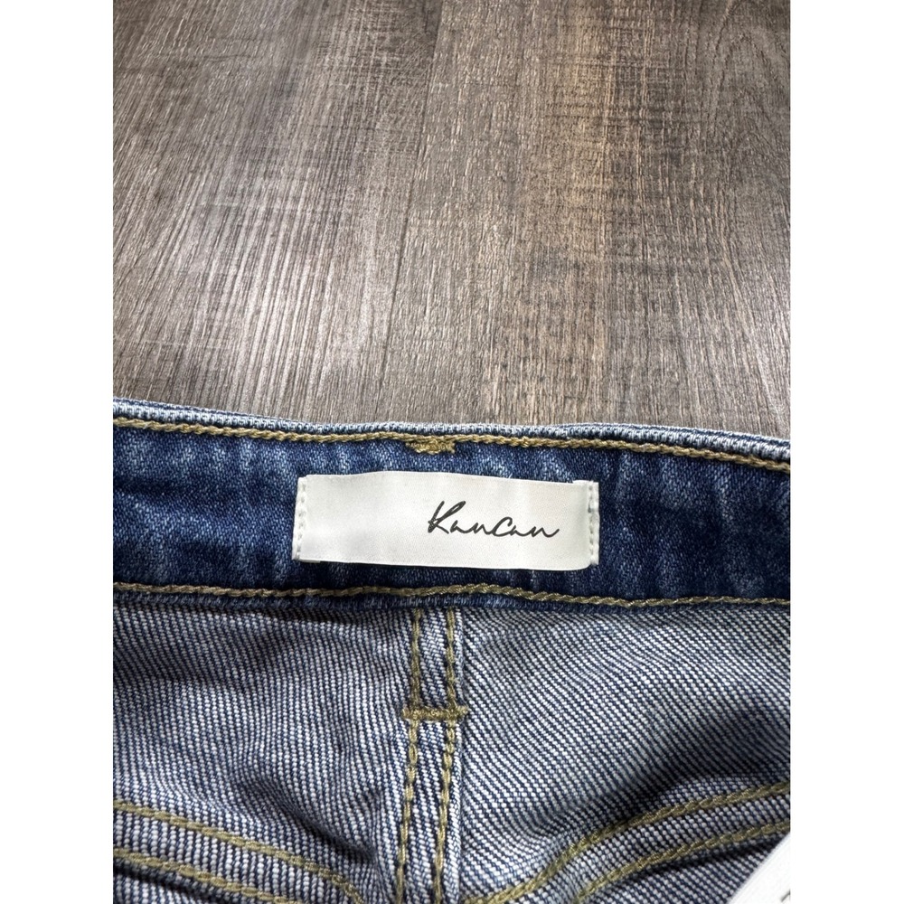 KanCan KC9241M Medium Wash Distressed Straight Leg Jeans Women Size 1/24 - Picture 3 of 5